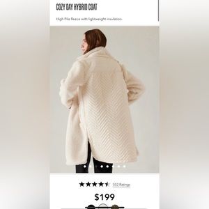 ATHLETA Cozy Hybrid Coat size S new!